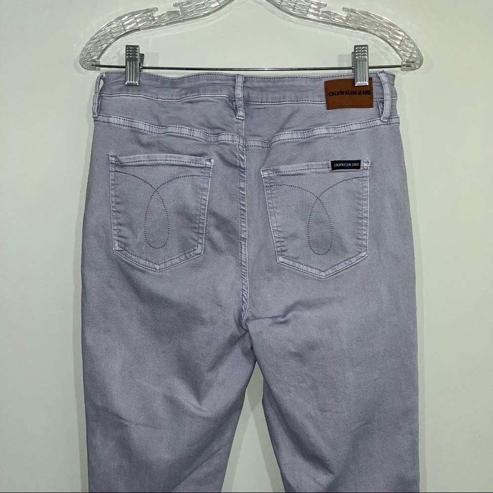 Calvin Klein jeans size 10 soft blue stretchy jeans - Picture 4 of 11